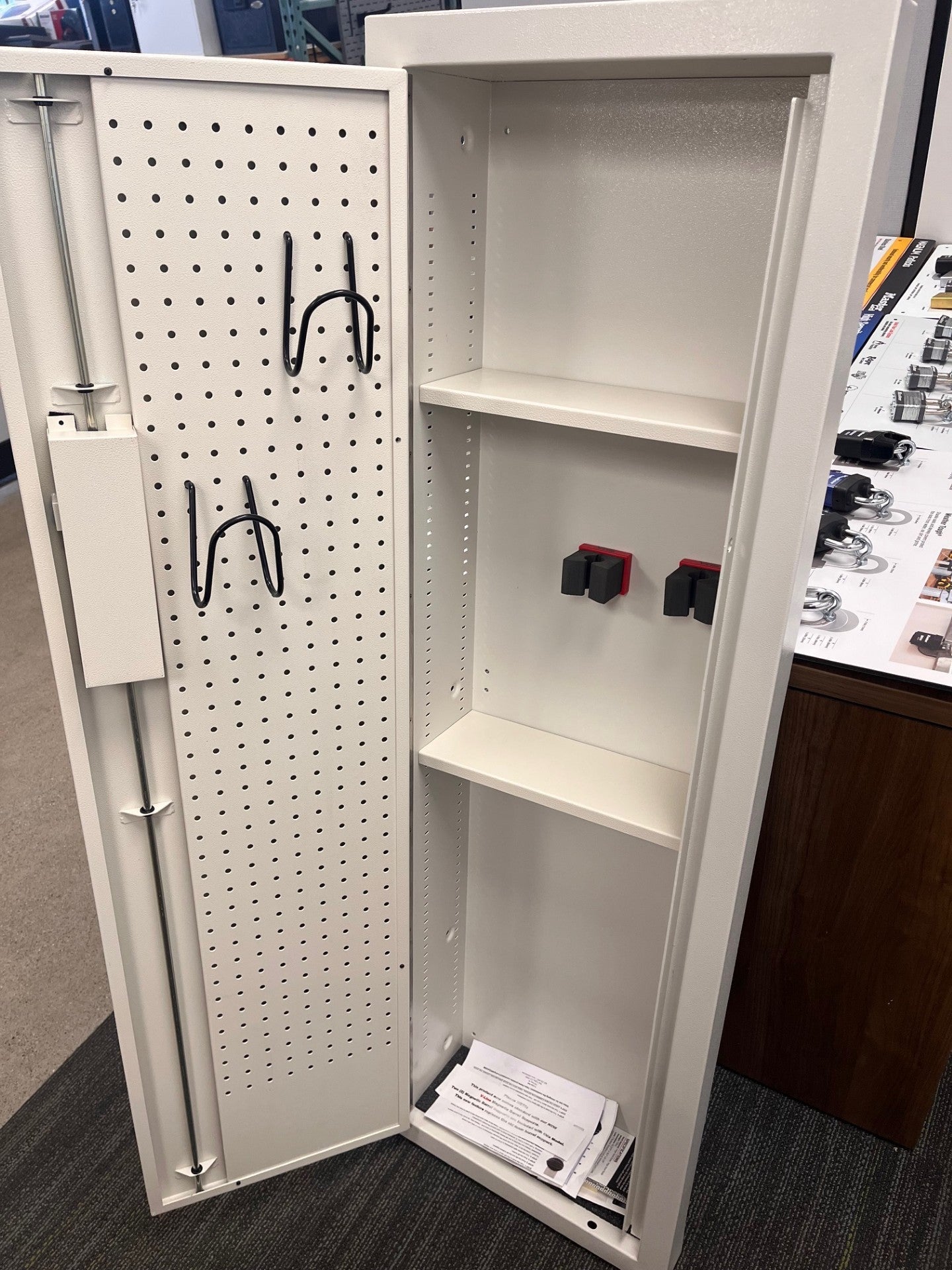 V-Line Closet Vault Plus Gun Cabinet 51653-S-PLUS with Peg Board - Blemished