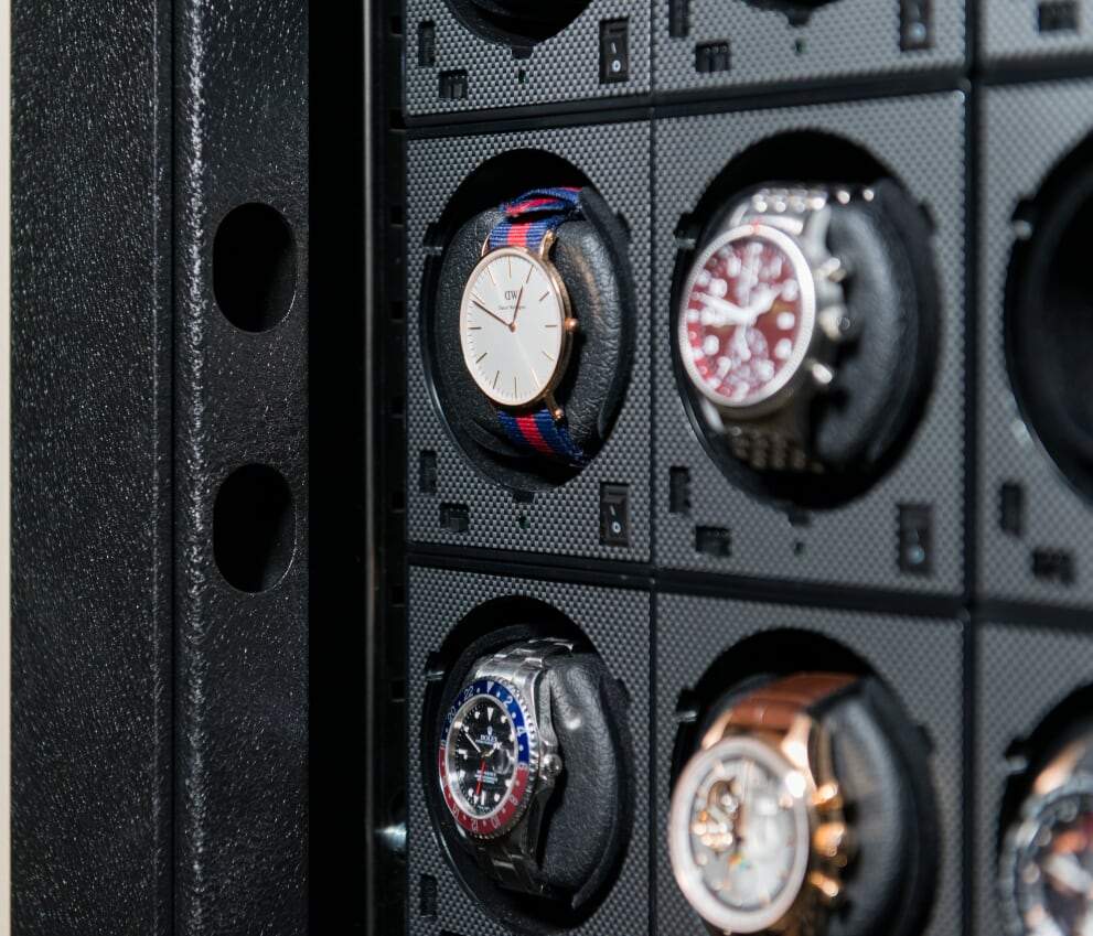 BlumSafe Luxury Display Door Watch Winder Wall Safe USA Built Gen 2.0