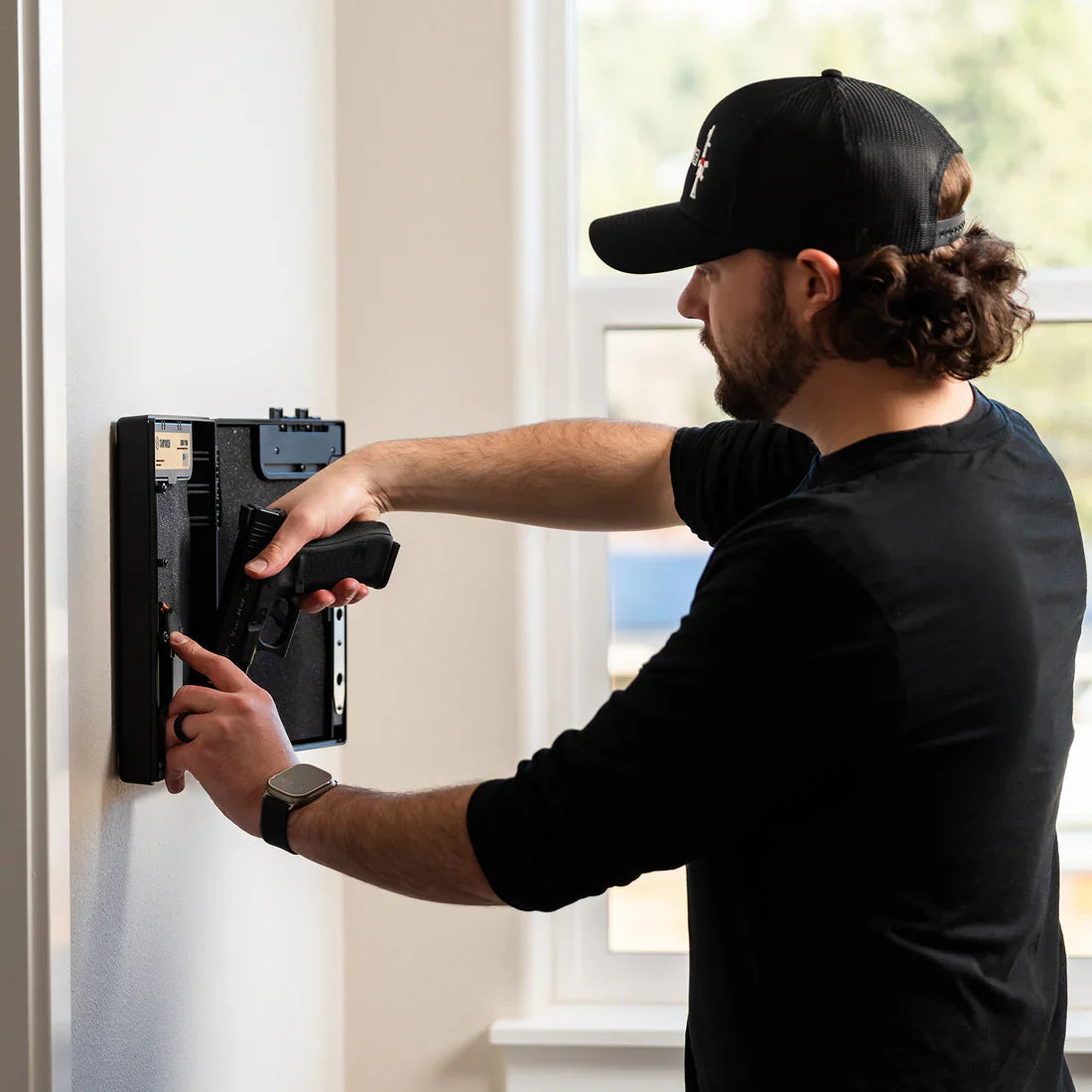 StopBox Pro Ward Wall Mounted Instant-Access Pistol Box - Open Box